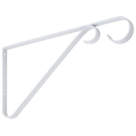 Homepage 9 in. Hanging Plant Brackets N274-571; White HO434914